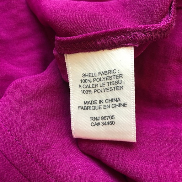 REBECCA TAYLOR FUSHIA FLOWY TOP - Picture 8 of 8